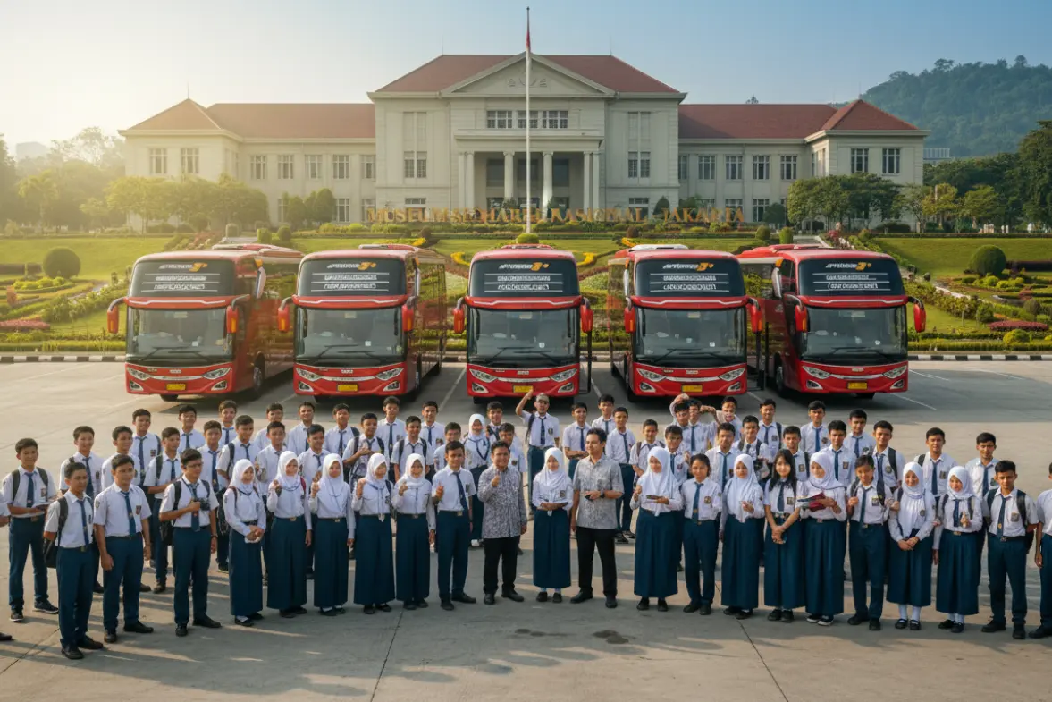 hamtrans sewa bus pariwisata untuk wisata sekolah