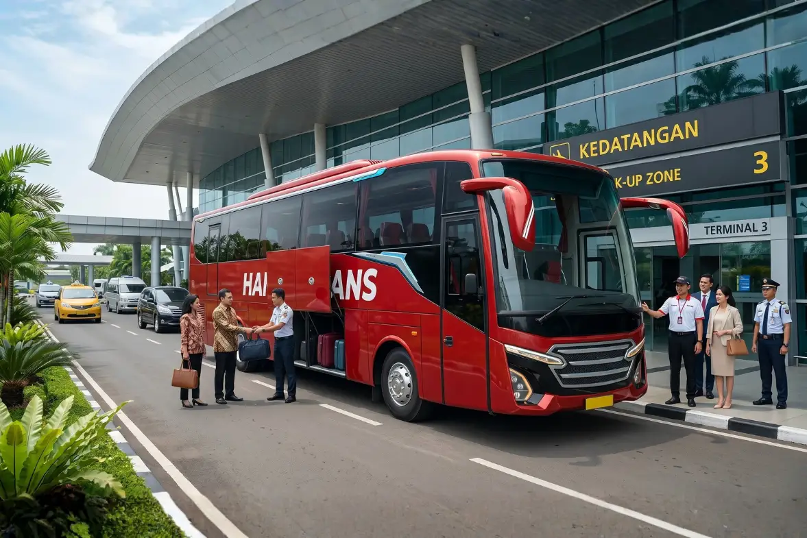 sewa bus pariwisata untuk Antar Jemput Bandara